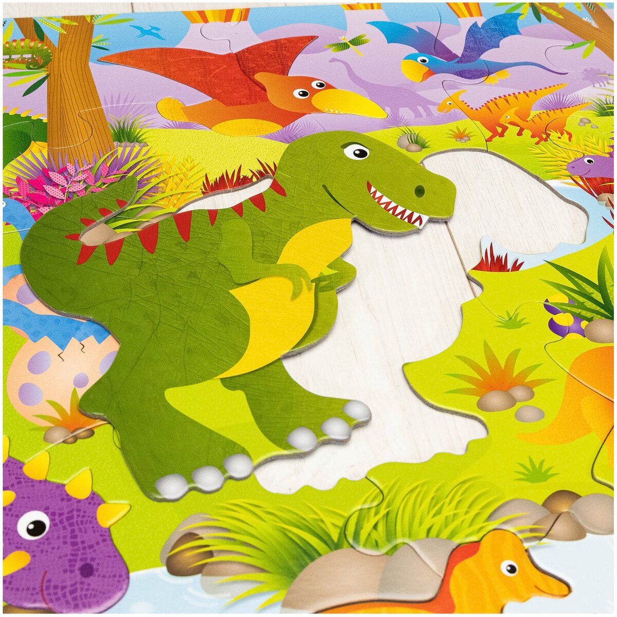 Giant Floor Puzzle: Dinozauri (30 piese), [5],bestfam.ro