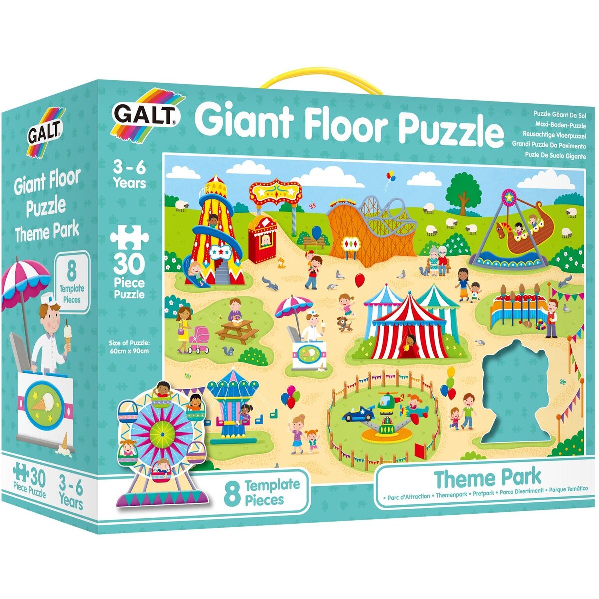 Giant Floor Puzzle: Parcul de distractii (30 piese)