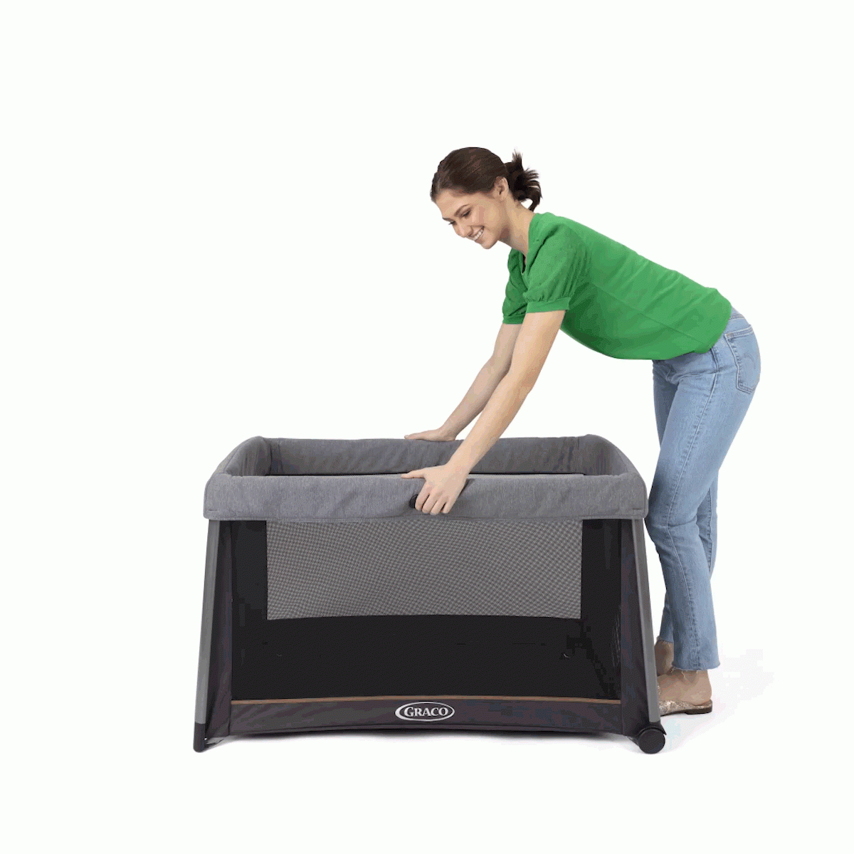 Graco - Patut de calatorie 3 in 1 transformabil in tarc FoldLite LX, Midnight, [4],bestfam.ro