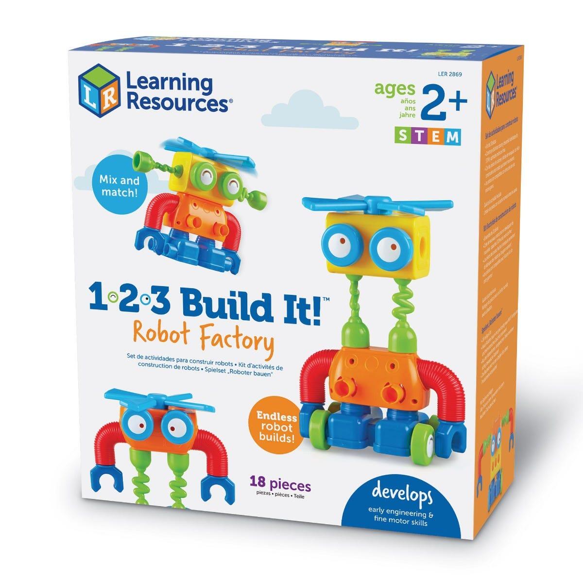 Hai sa construim - 1, 2, 3  Robotel colorat, [2],bestfam.ro
