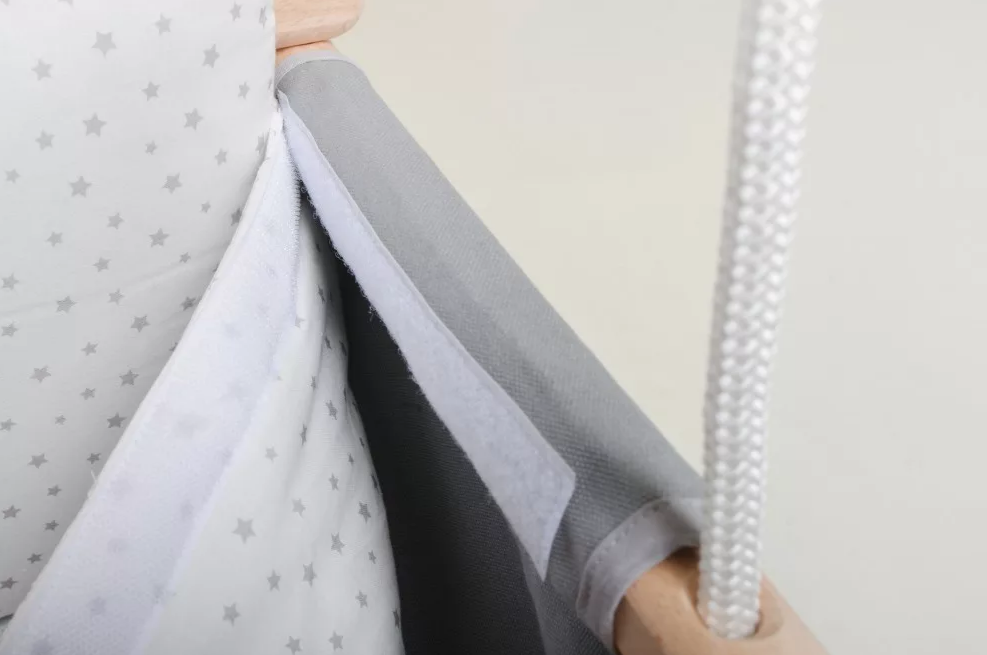 Incababy - Legan multifunctional pentru junior, 1-5 ani (30 kg), testat TÜV Rheinland, Grey Stars, [7],bestfam.ro