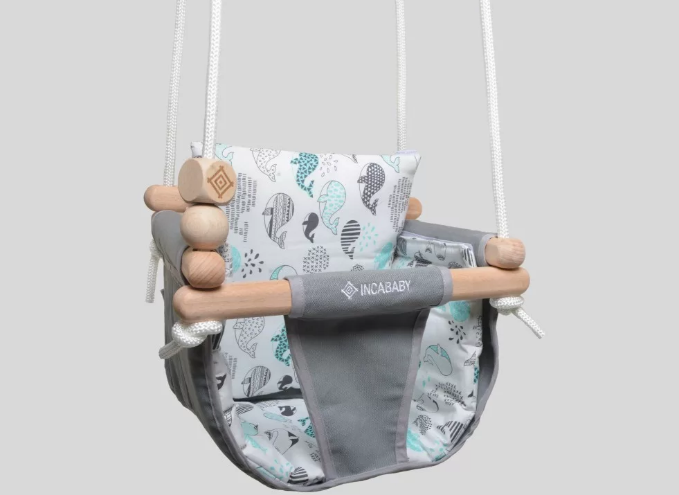 Incababy - Legan multifunctional pentru junior, 1-5 ani (30 kg), testat TÜV Rheinland, Whale, [4],bestfam.ro
