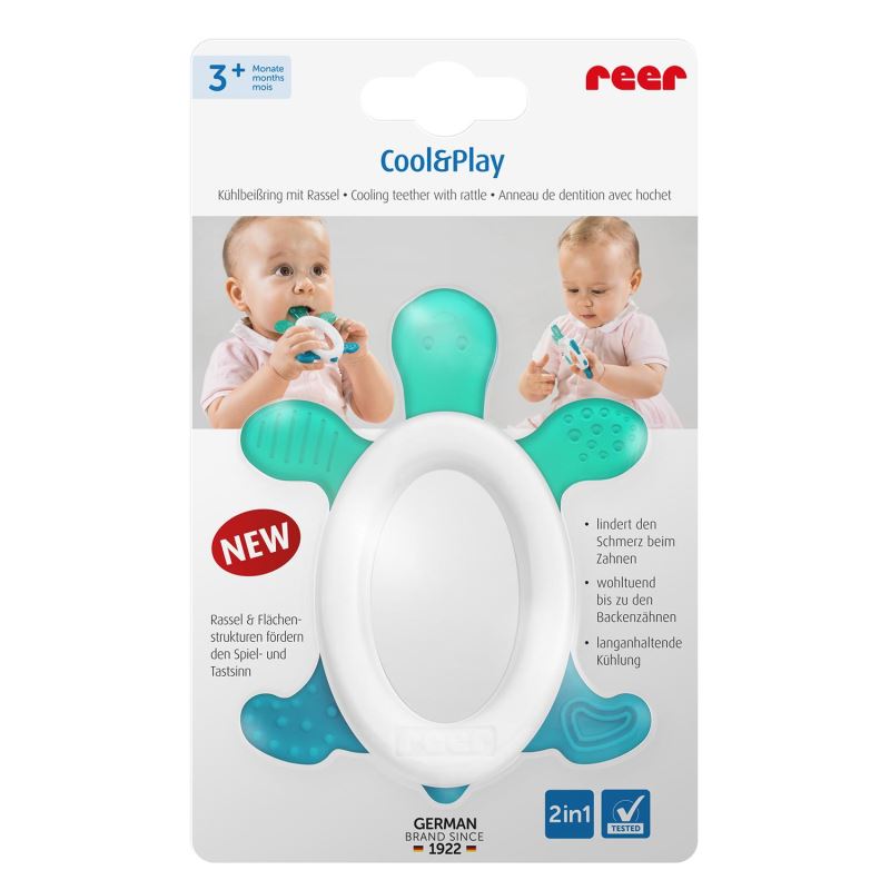 Inel pentru dentitie cu zornaitoare Cool&Play REER 79203, [3],bestfam.ro
