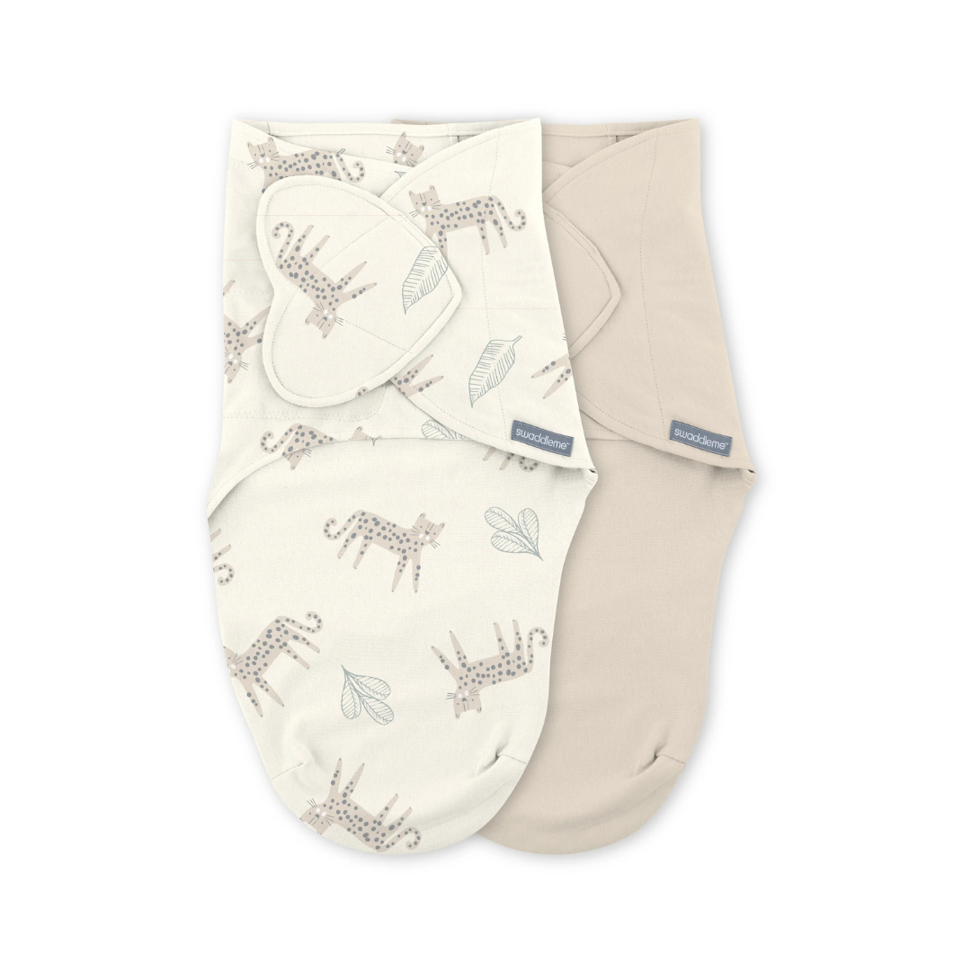 Ingenuity - Set 2 sisteme de infasare Swaddle Me 0-3 luni, colectia Monogram, Born Free
