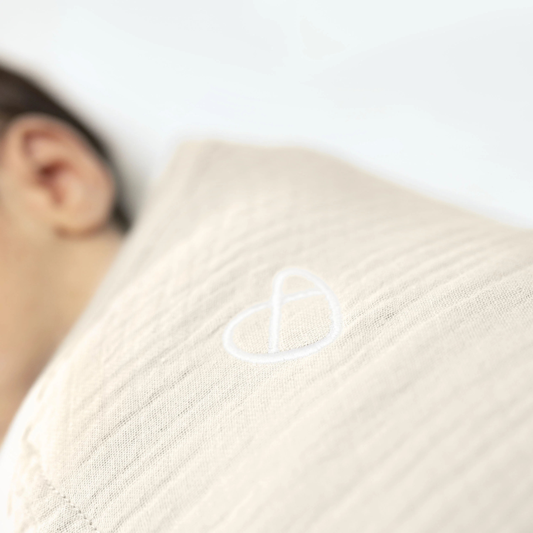 Ingenuity - Sistem de infasare Swaddle Me 0-3 luni, muselina, colectia Original, Cream, [3],bestfam.ro