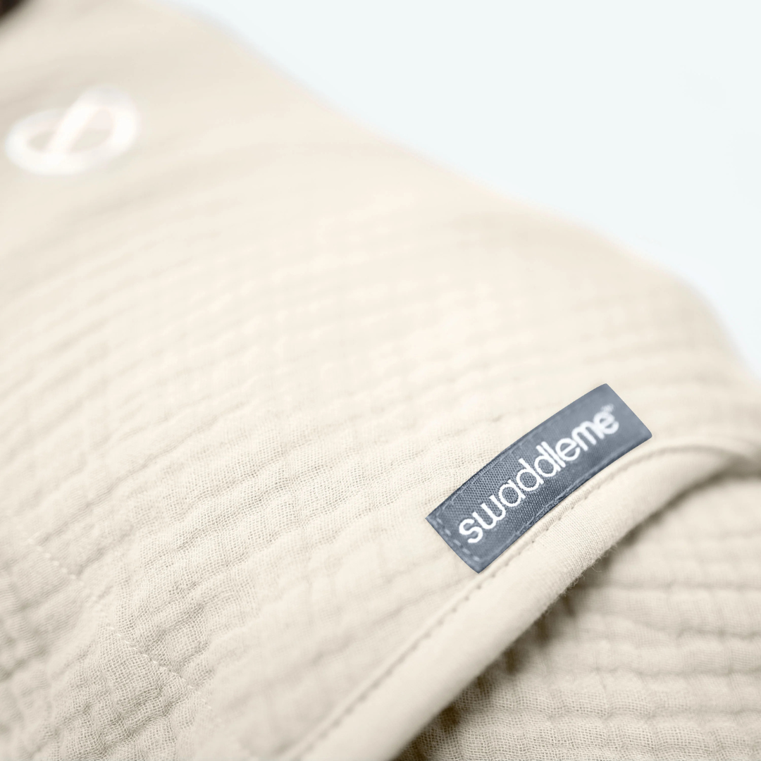 Ingenuity - Sistem de infasare Swaddle Me 0-3 luni, muselina, colectia Original, Cream, [4],bestfam.ro