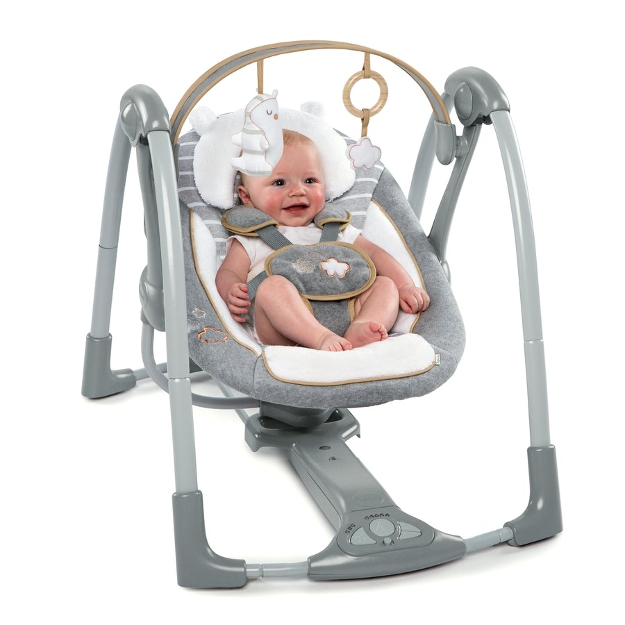 Ingenuity - Leagan portabil Swing 'n Go Portable Swing- Bella Teddy, [2],bestfam.ro