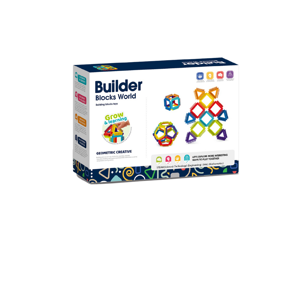 Joc de constructie STEAM - Forme magice (20 piese), [3],bestfam.ro