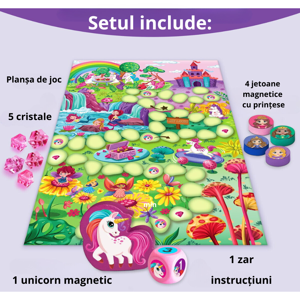 Joc de societate magnetic - Cursa printeselor, [2],bestfam.ro