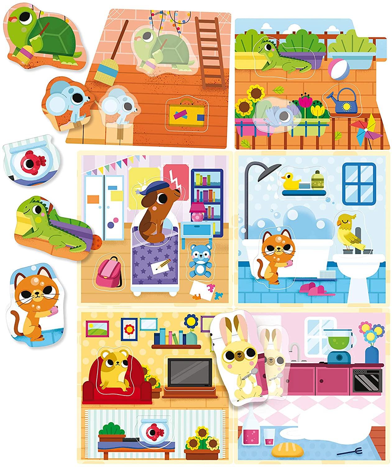 Joc Montessori - Casuta animalelor de companie, [2],bestfam.ro