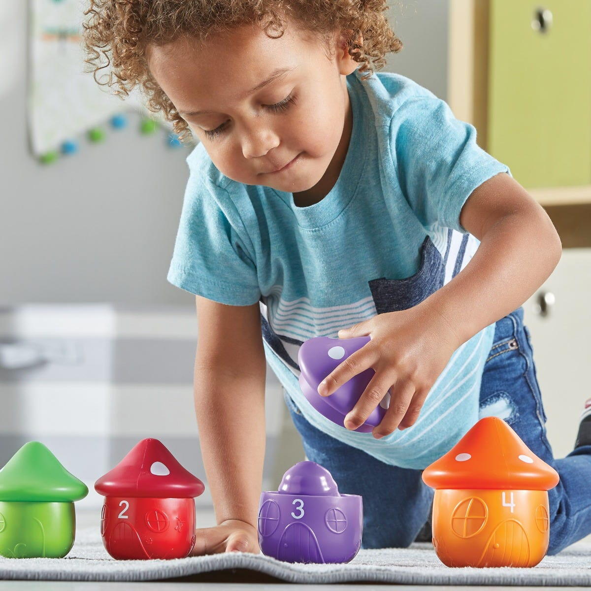 Joc pentru sortat si numarat - Casutele piticilor, [3],bestfam.ro