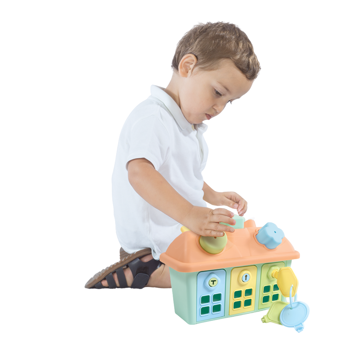 Joc sortare - Casuta pastel cu chei, [2],bestfam.ro