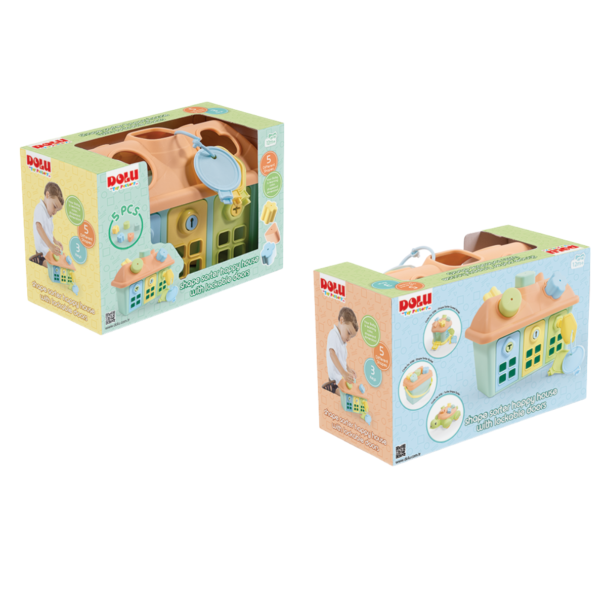 Joc sortare - Casuta pastel cu chei, [3],bestfam.ro