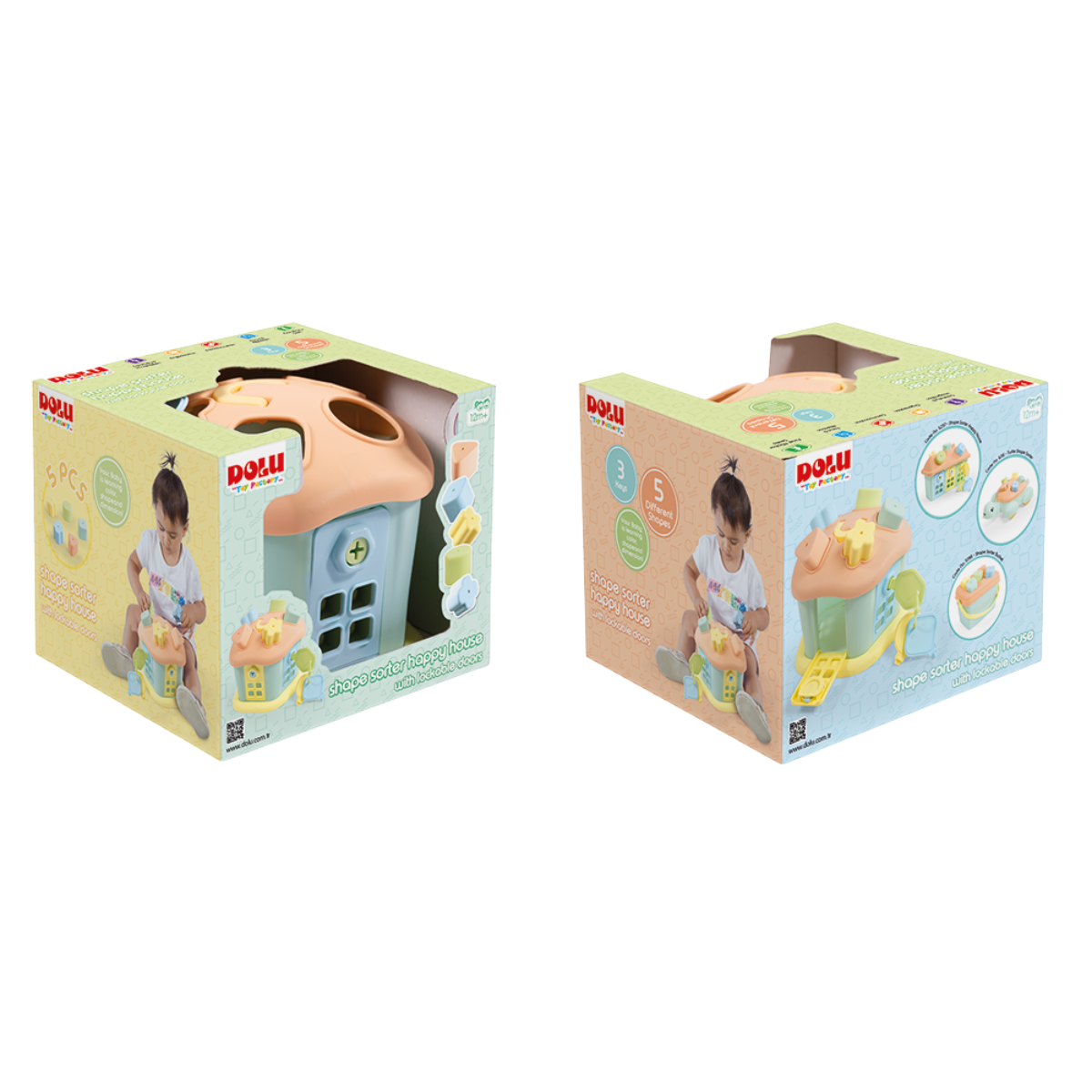 Joc sortare - Casuta vesela cu chei - Pastel, [3],bestfam.ro