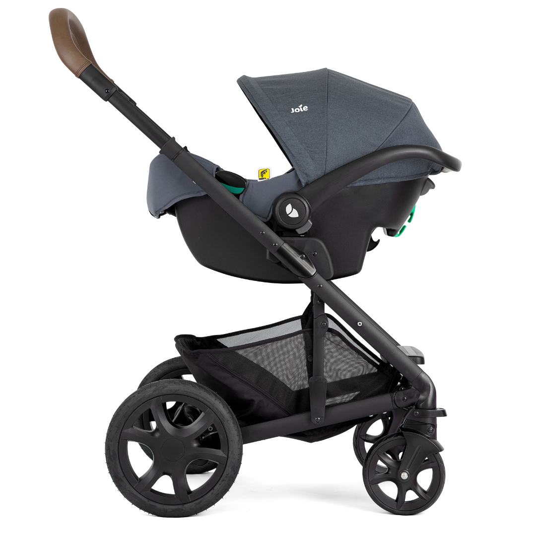 Joie - Carucior pentru copii multifunctional 3 in 1 Chrome Dlx Moonlight (Carucior Chrome DLX + Landou Moonlight + Scoica i-Snug Moonlight), [3],bestfam.ro