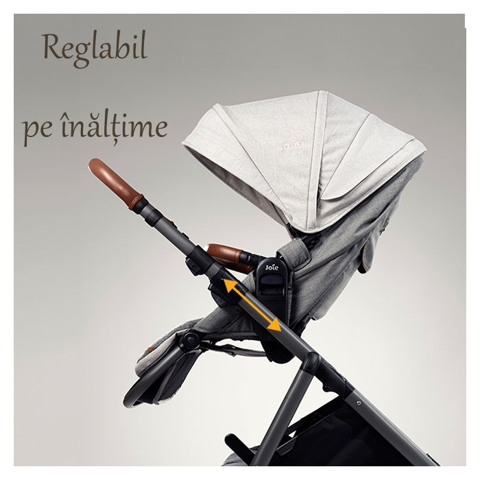 Joie - Carucior multifunctional, reglabil pe inaltime Aeria Signature, Eclipse, [5],bestfam.ro