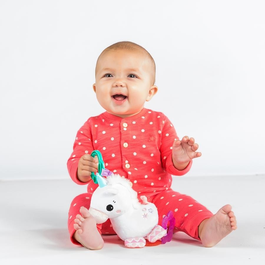Jucarie de dentitie - Unicorn - Bright Starts, [6],bestfam.ro
