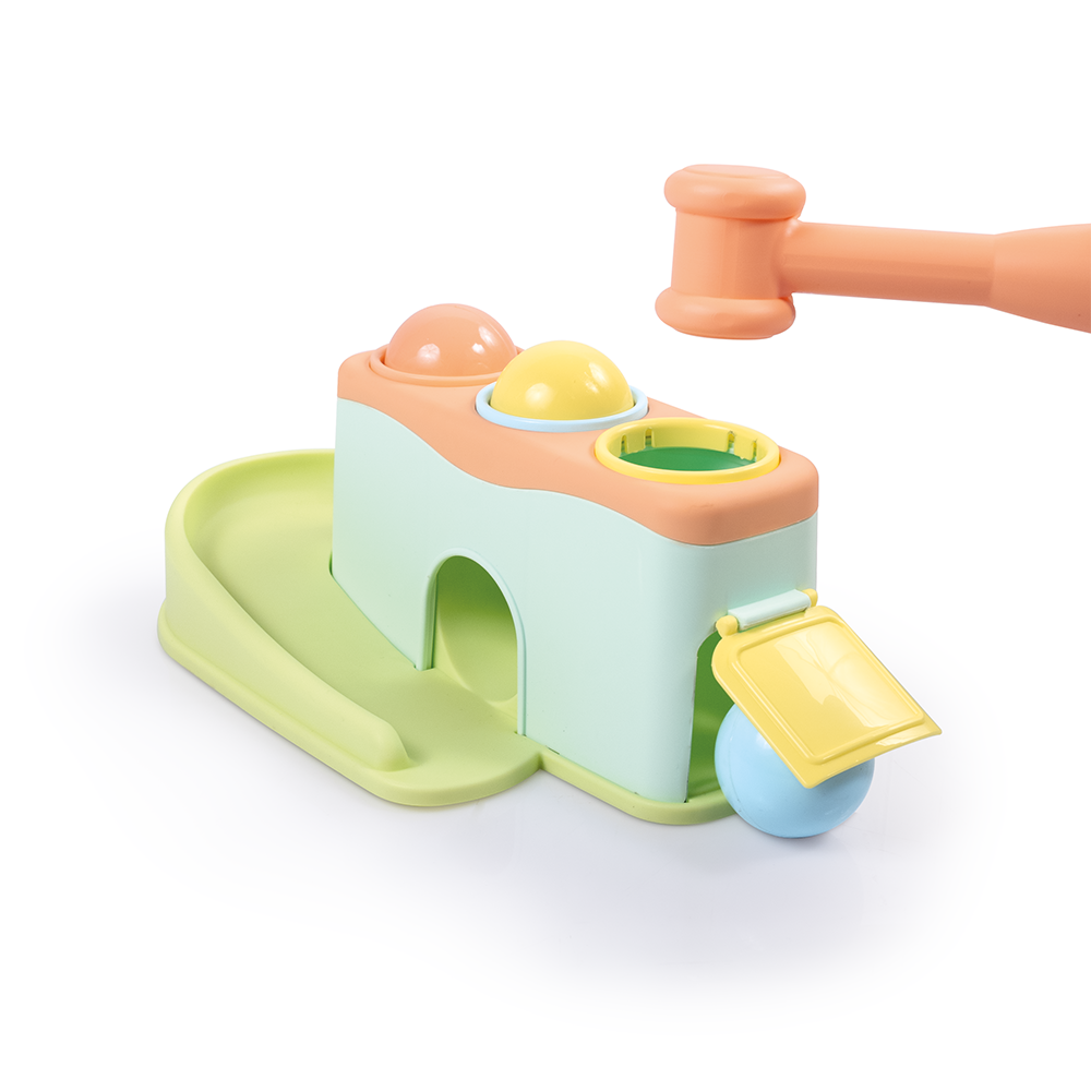 Jucarie dexteritate - Cursa bilutelor - Pastel, [3],bestfam.ro