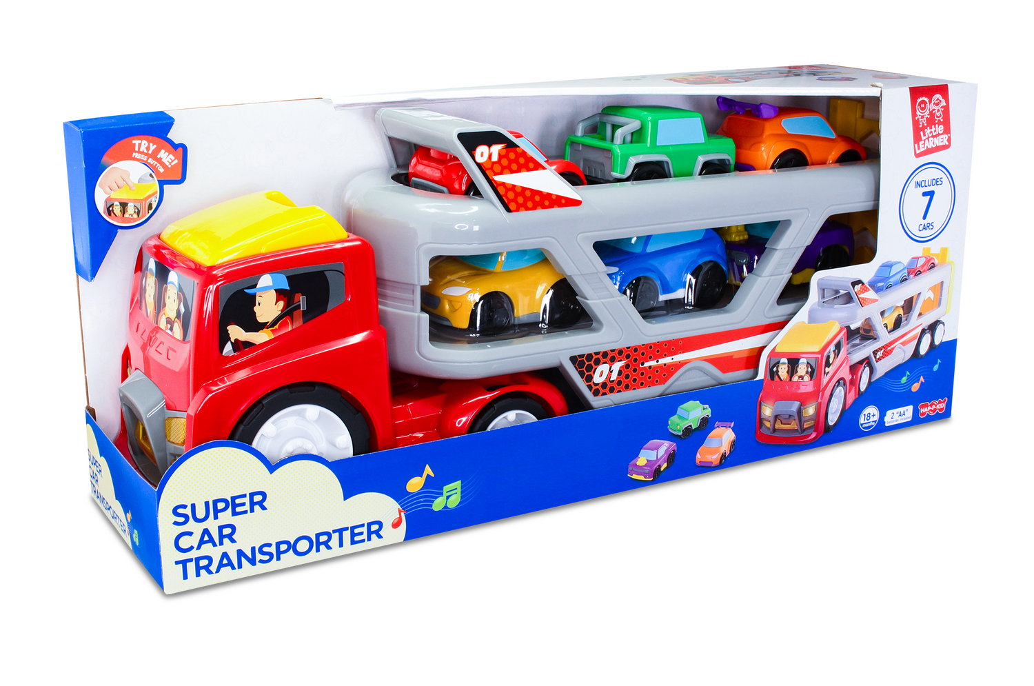 Jucarie interactiva - Camion cu platforma auto