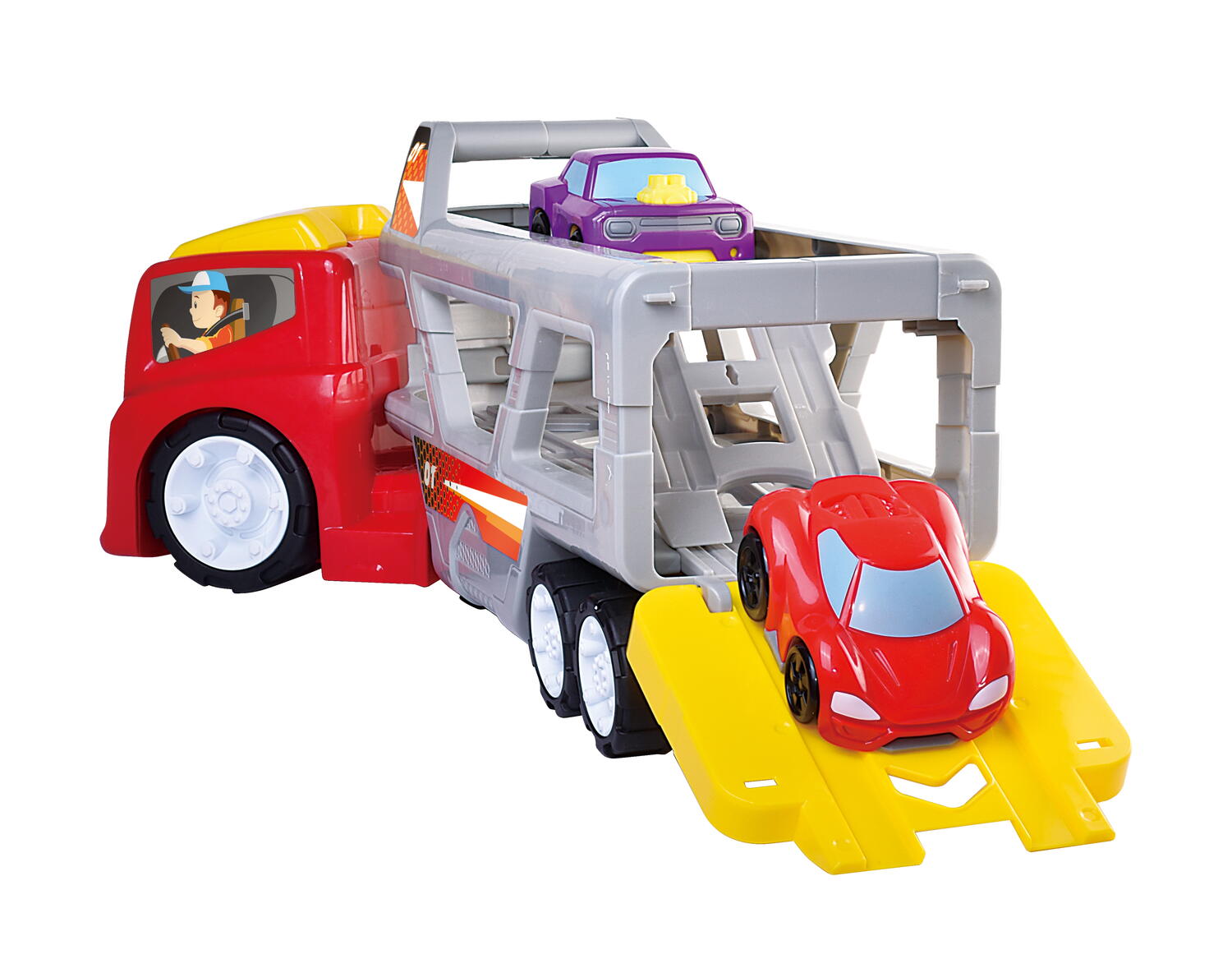 Jucarie interactiva - Camion cu platforma auto, [3],bestfam.ro