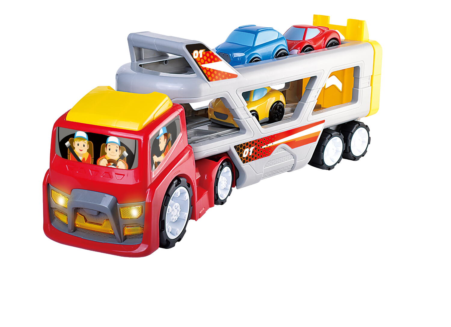 Jucarie interactiva - Camion cu platforma auto, [6],bestfam.ro