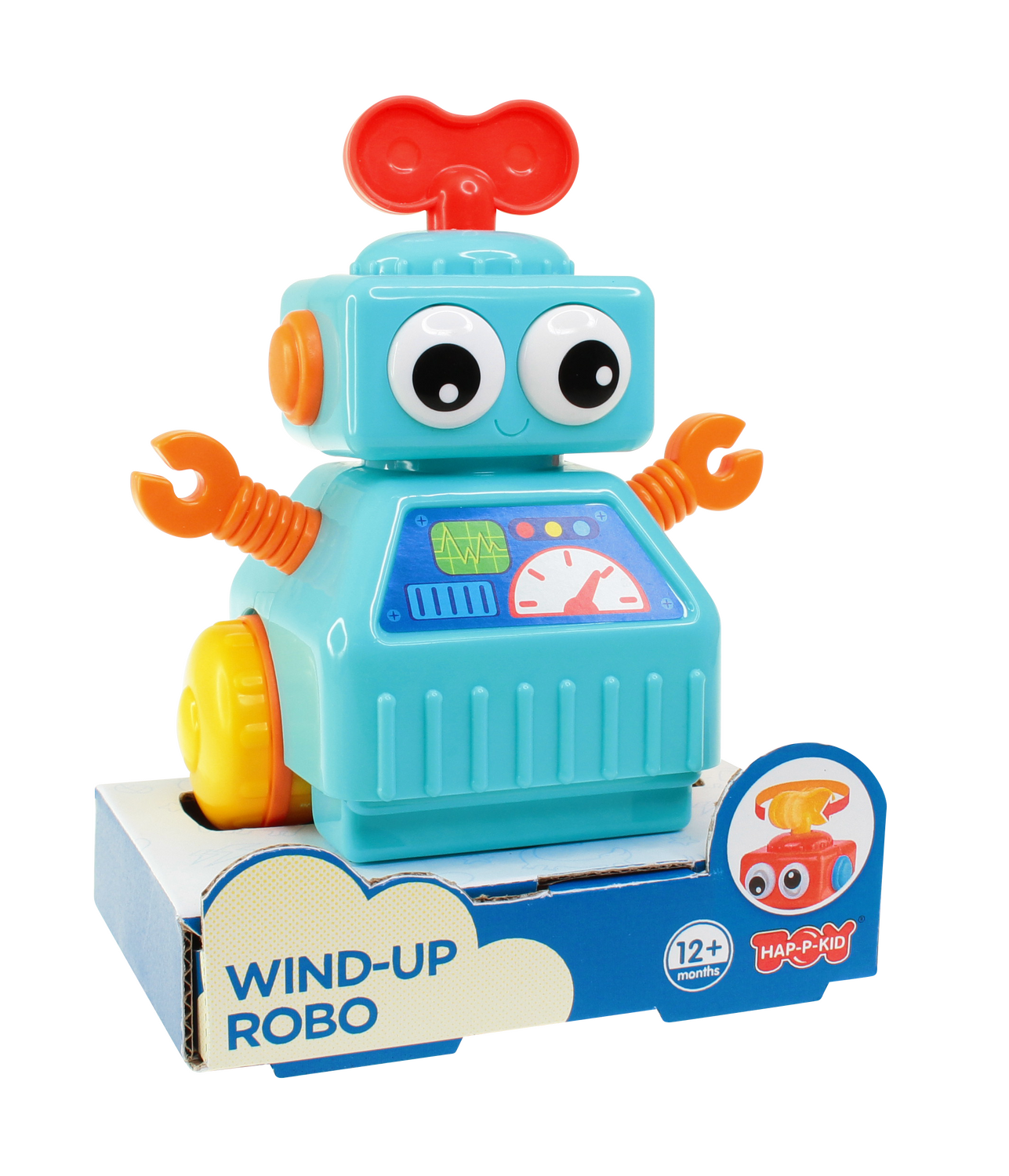 Jucarie interactiva - Robotel cu cheita (albastru)