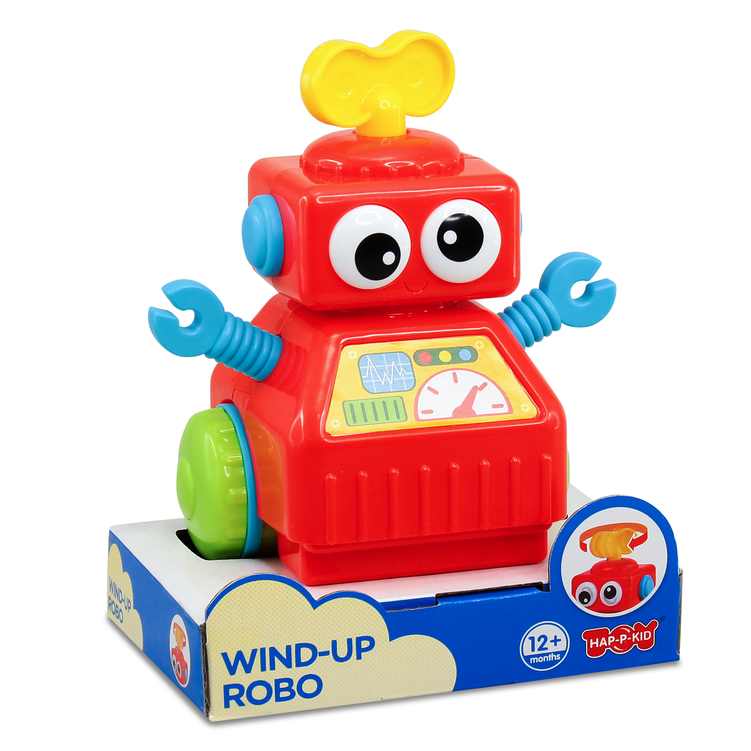 Jucarie interactiva - Robotel cu cheita (rosu)