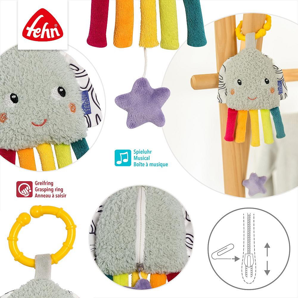 Jucarie muzicala mini - Caracatita colorata, [5],bestfam.ro