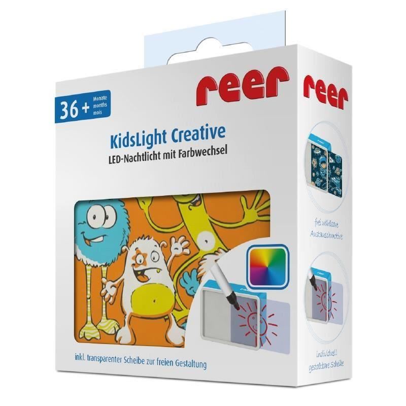Lampa de veghe cu leduri colorate KidsLight Creative „Monstrii” REER 5276, [2],bestfam.ro
