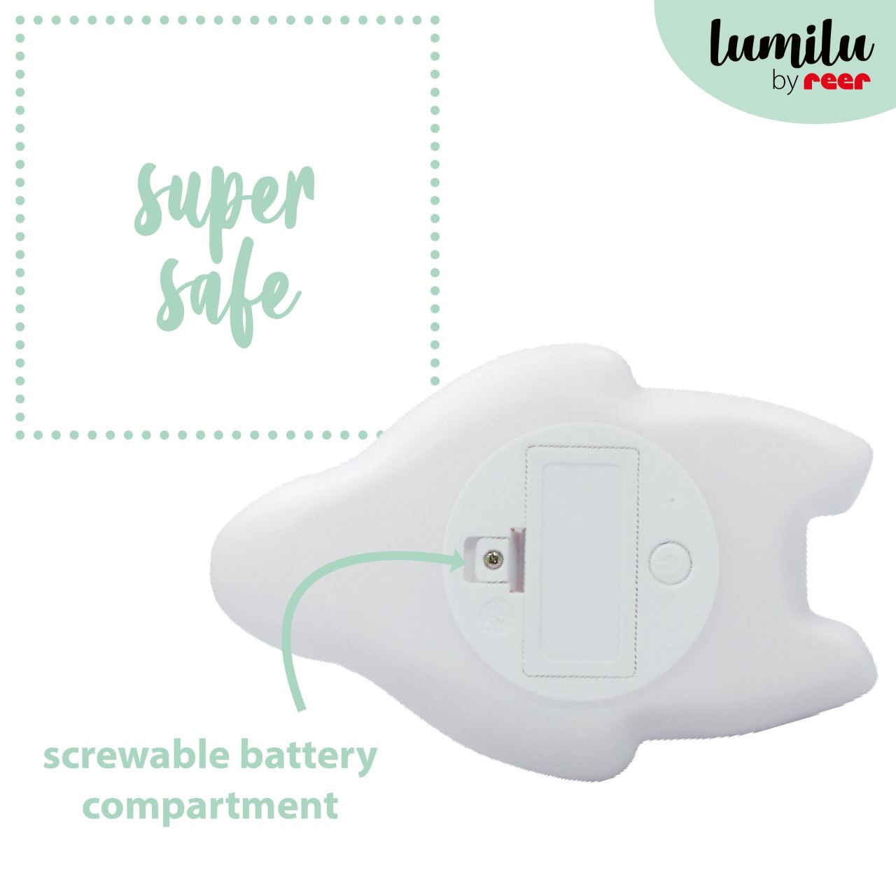 Lampa de veghe si veioza cu LED, lumina reglabila si oprire cronometrata, forma urs polar, alba, Lumilu Lazy Friends Bear, Reer 52230, [6],bestfam.ro