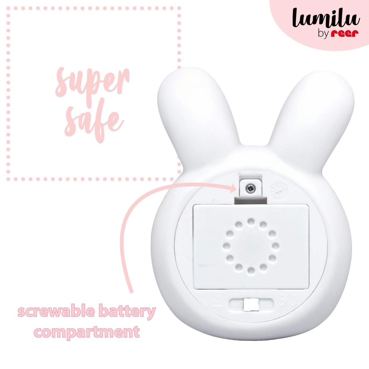 Lampa de veghe si veioza cu touch, 2in1, prindere perete, cu led, lumina reglabila si oprire cronometrata, forma iepuras, Lumilu Touch Light Bunny, Reer 52200, [6],bestfam.ro