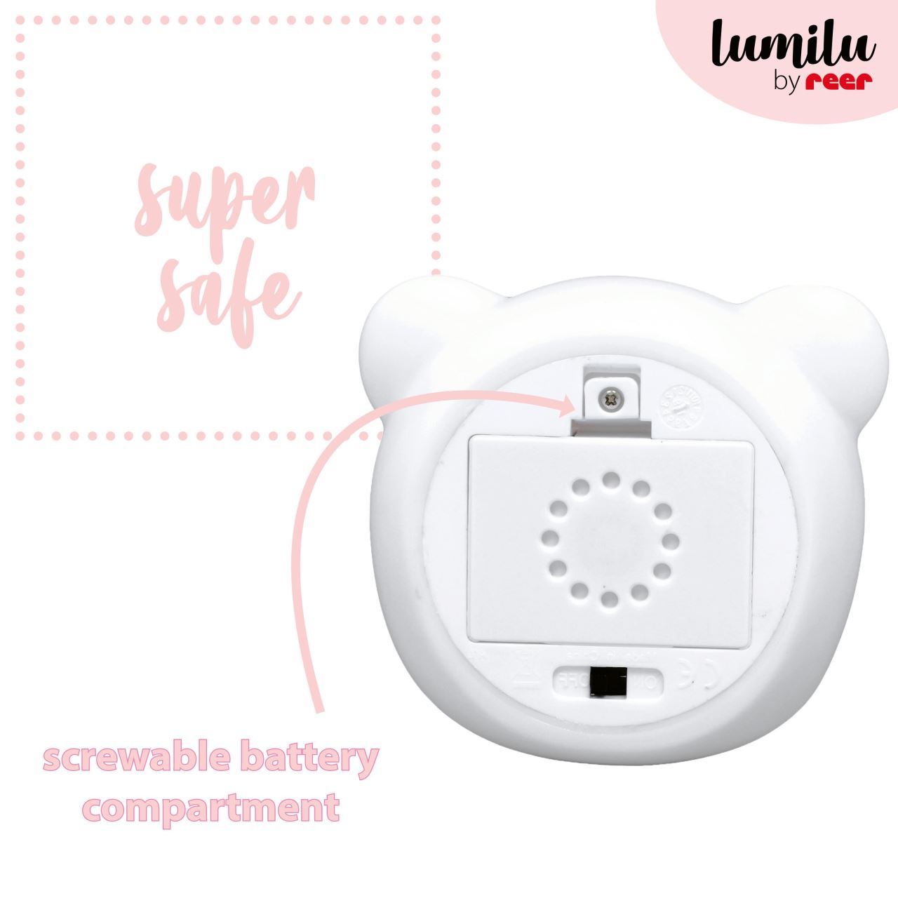 Lampa de veghe si veioza cu touch, 2in1, prindere perete, cu led, lumina reglabila si oprire cronometrata, forma ursulet, Lumilu Touch Light Bear, Reer 52210, [6],bestfam.ro