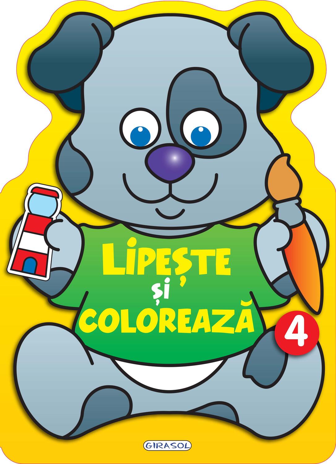 Lipeste si coloreaza: 4