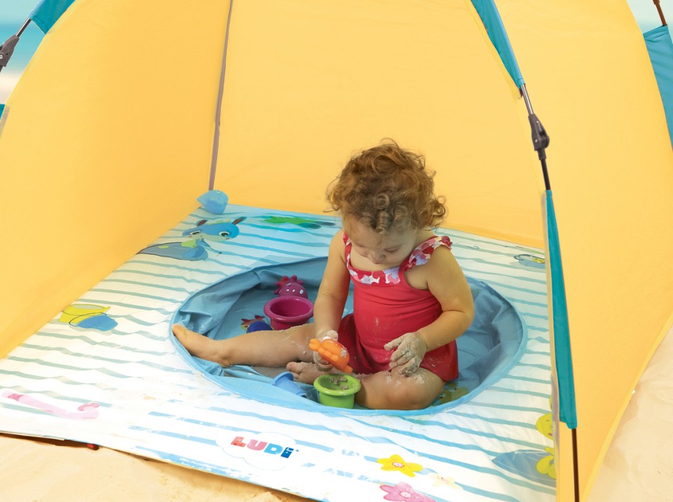 Cort de plaja UV50, cu minipiscina - Ludi, [4],bestfam.ro