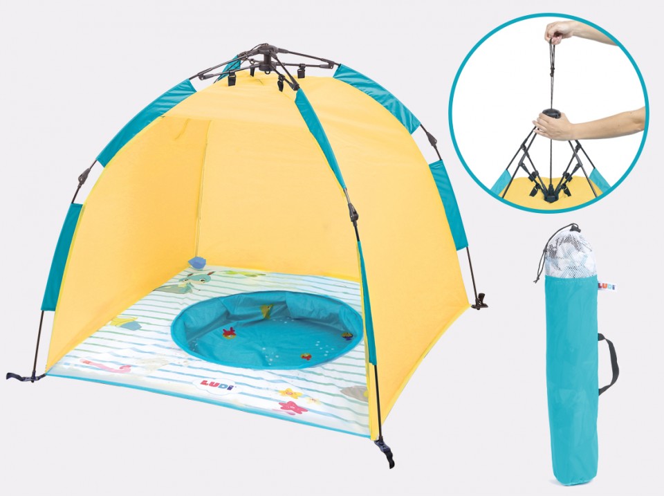 Cort de plaja UV50, cu minipiscina - Ludi, [5],bestfam.ro