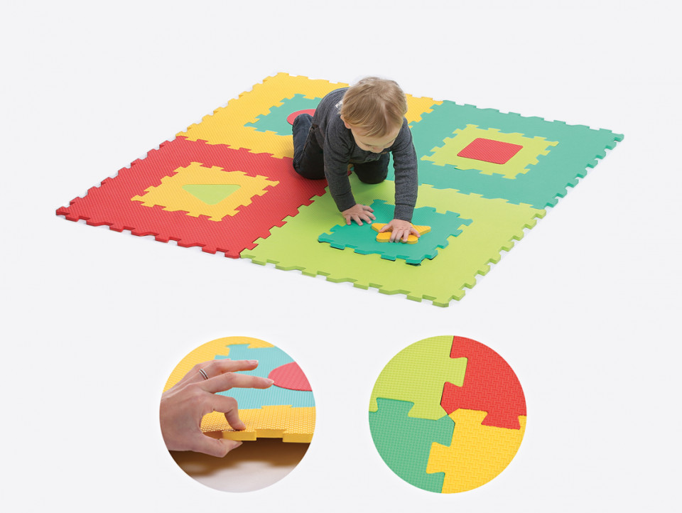 Covoras din spuma - Forme geometrice - Ludi, [2],bestfam.ro