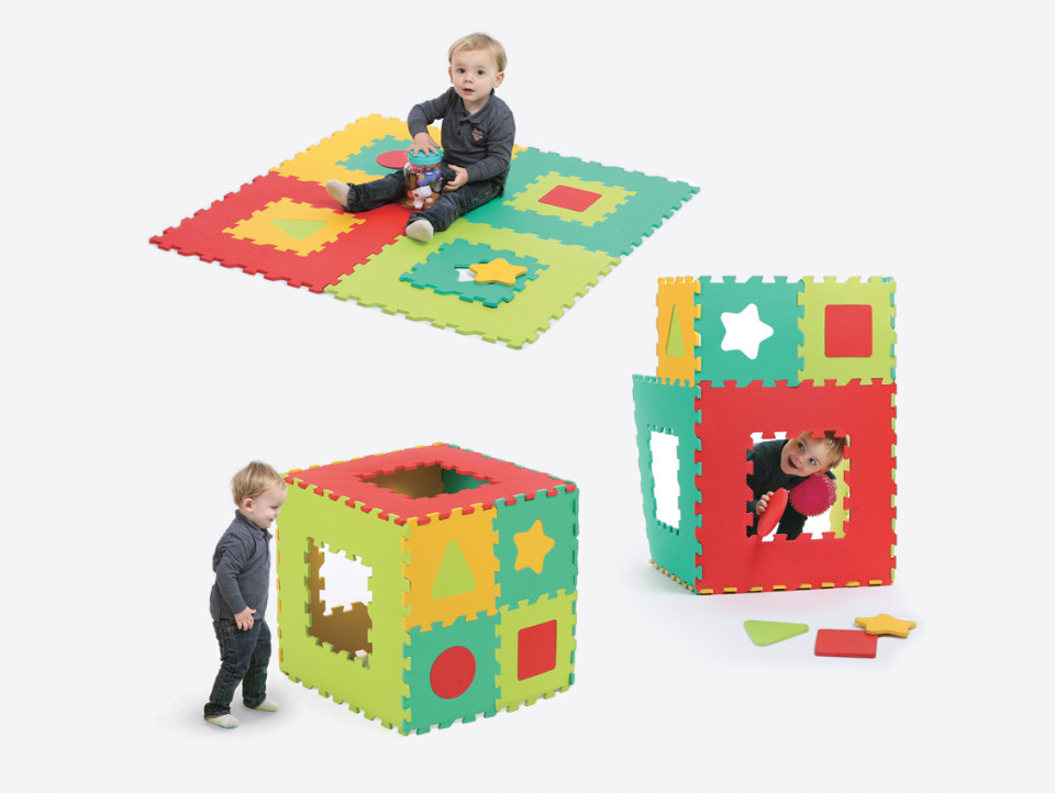 Covoras din spuma - Forme geometrice - Ludi, [4],bestfam.ro
