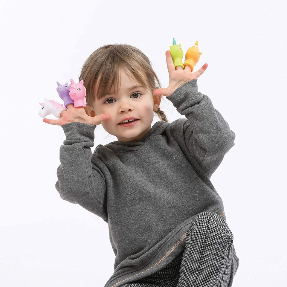 Set 5 marionete deget - Unicorn - Ludi, [6],bestfam.ro