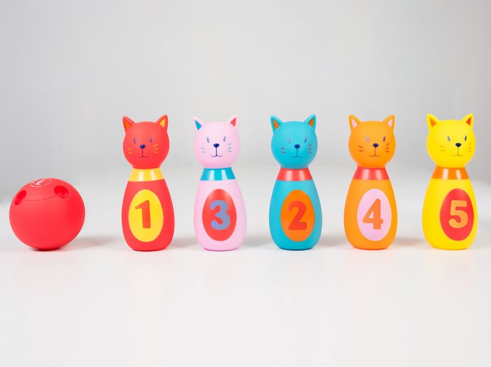 Set de popice cu pisicute - Soft - Ludi