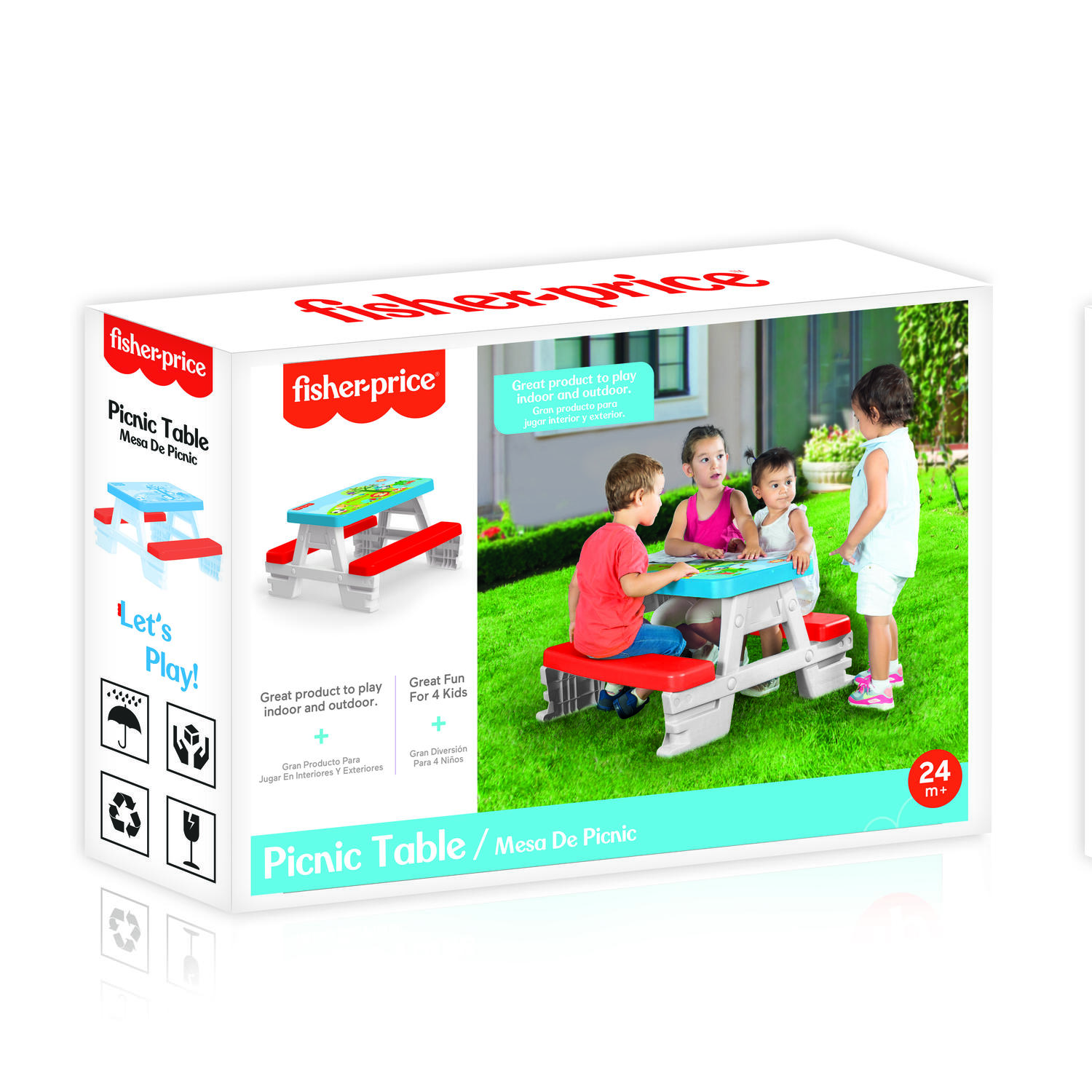 Masuta de picnic colorata, [3],bestfam.ro