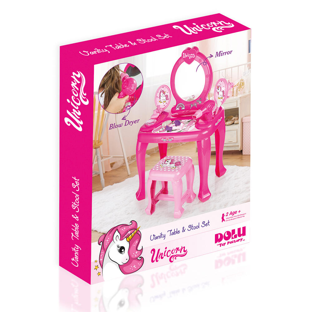 Masuta de toaleta cu scaun - Unicorn, [5],bestfam.ro