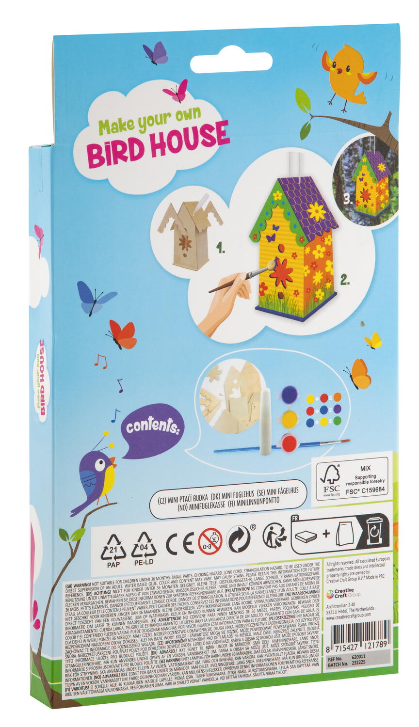 Mini casuta pasarilor cu floricele, [2],bestfam.ro