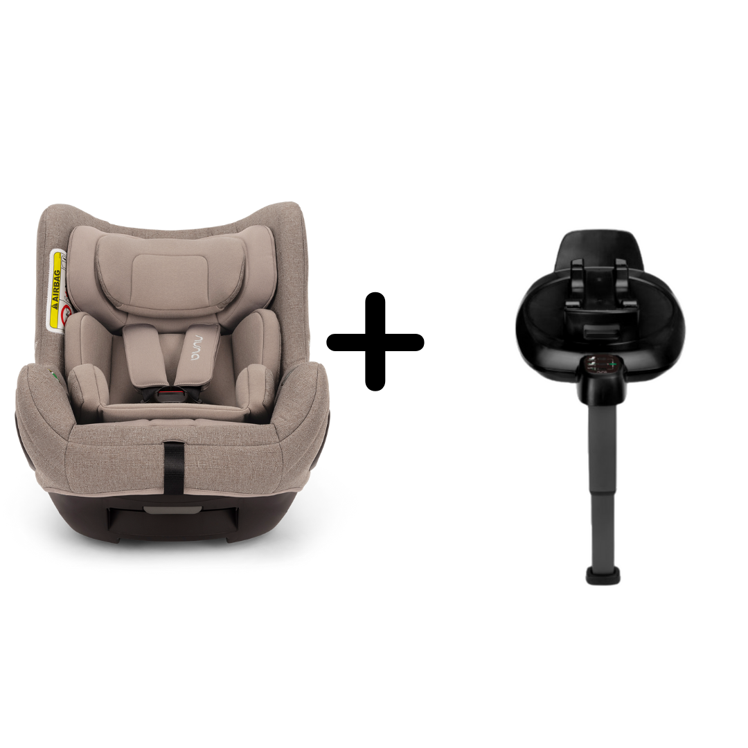 Nuna - Set Scaun auto rotativ i-Size TODL next Cedar, 40-105 cm + Baza isofix BASE next i-Size pentru TODL next, testat ADAC, [8],bestfam.ro