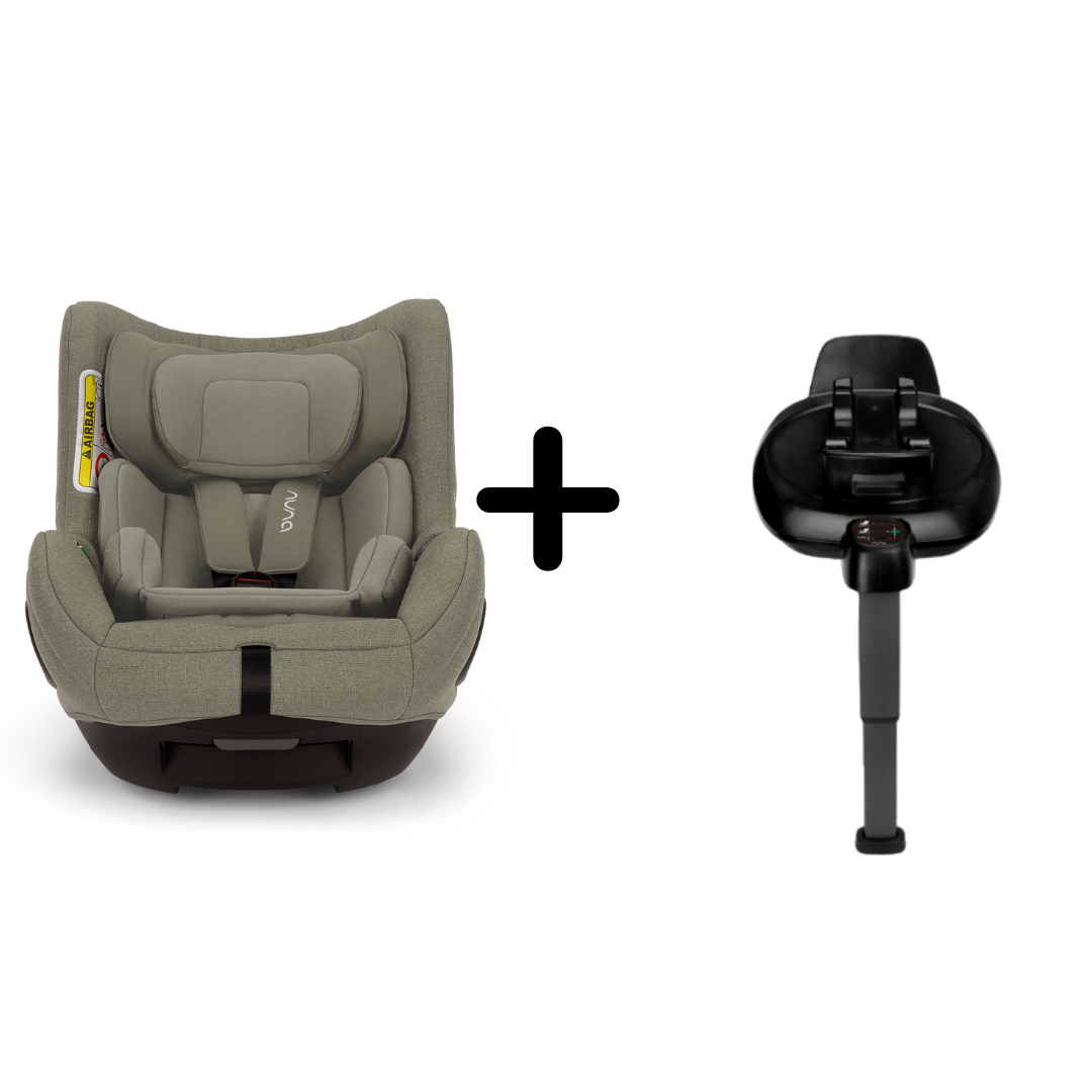 Nuna - Set Scaun auto rotativ i-Size TODL next Pine, 40-105 cm + Baza isofix BASE next i-Size pentru TODL next, testat ADAC, [8],bestfam.ro