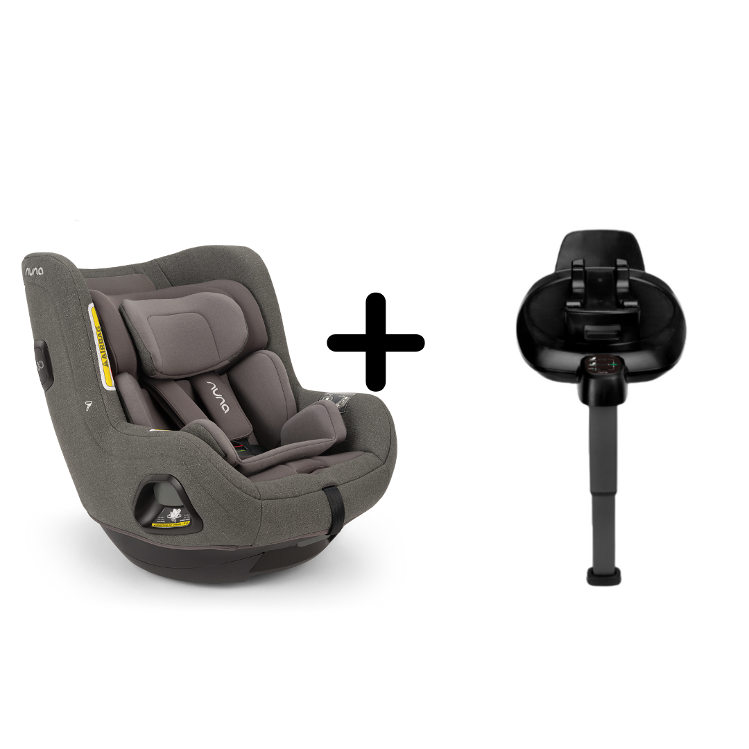 Nuna - Set Scaun auto rotativ i-Size TODL next Thunder, 40-105 cm + Baza isofix BASE next i-Size pentru TODL next, testat ADAC, [6],bestfam.ro