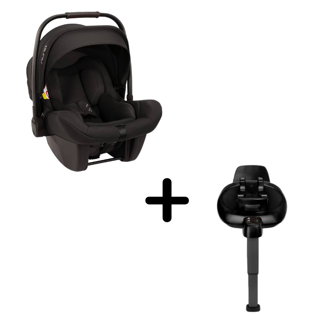 Nuna - Set scoica auto i-Size PIPA Lite Caviar R129 + Baza isofix BASE next i-Size pentru PIPA Lite, testata ADAC, [5],bestfam.ro