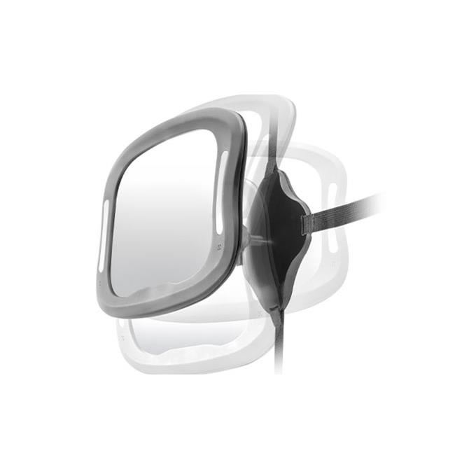 Oglinda de siguranta auto cu LED pentru monitorizare bebelusi, prindere pe tetiera, Reer BabyView 86101, [5],bestfam.ro