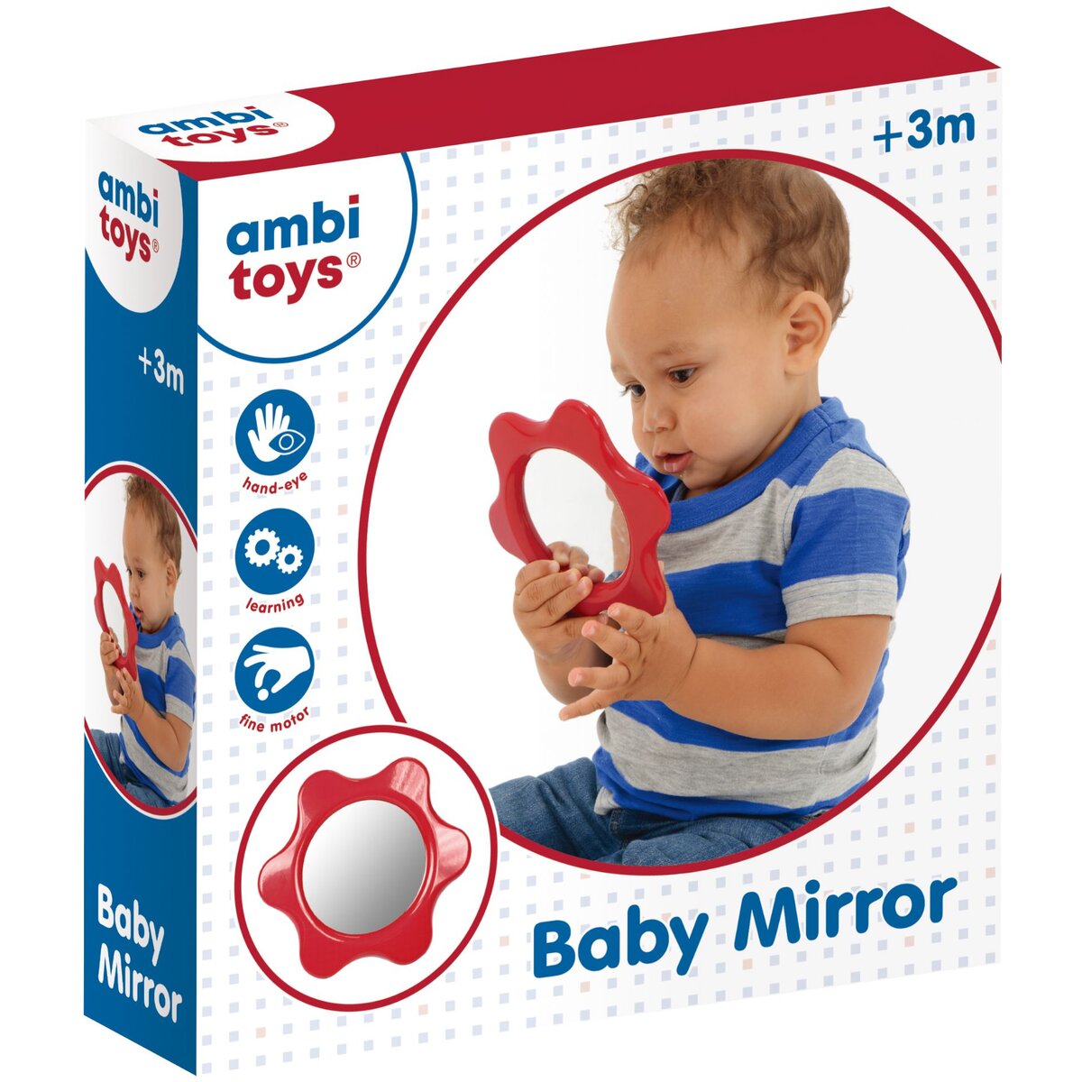 Oglinda floricica pentru bebelusi - Ambi Toys