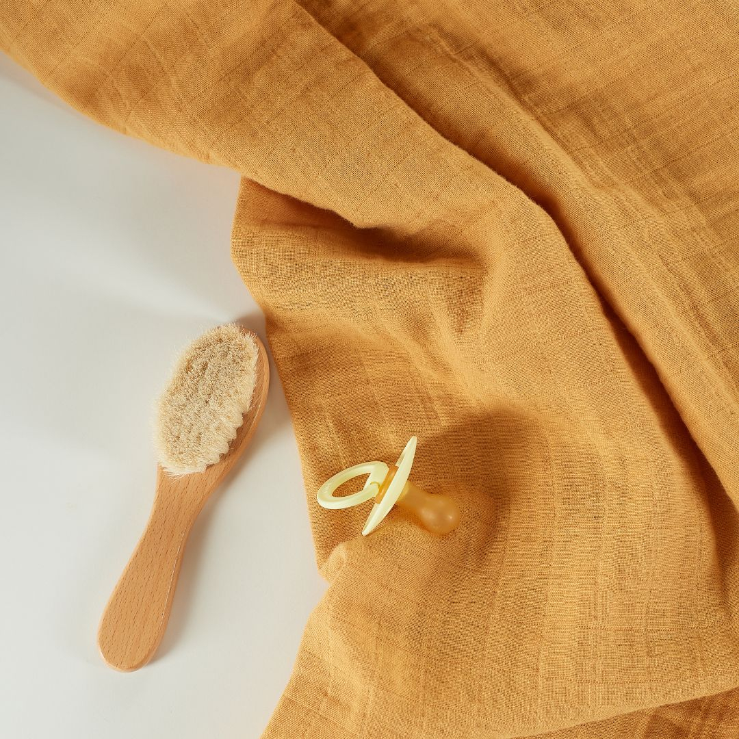 ONINO - Muselina multifunctionala din bumbac 100% organic, HUG.me, Honey Gold, x1 bucata, 120 x 120 cm, certificata GOTS, [7],bestfam.ro