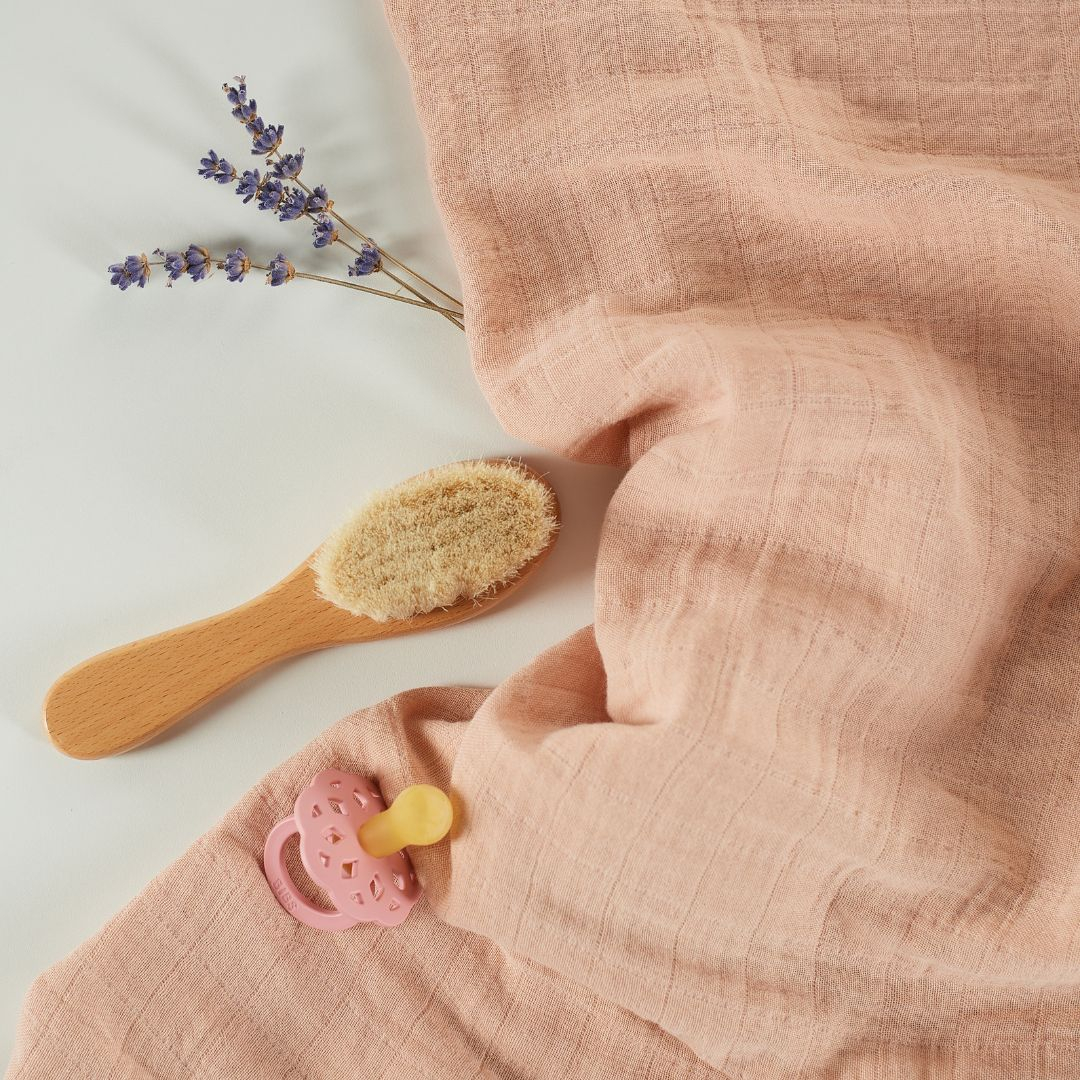 ONINO - Muselina multifunctionala din bumbac 100% organic, HUG.me, Sandy Rose, x1 bucata, 120 x 120 cm, certificata GOTS, [6],bestfam.ro